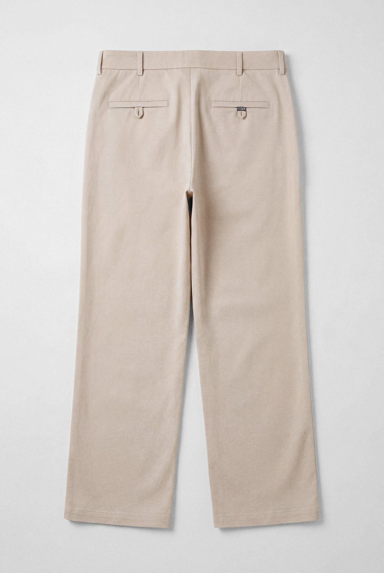 PLEATED COTTON TROUSER - BEIGE