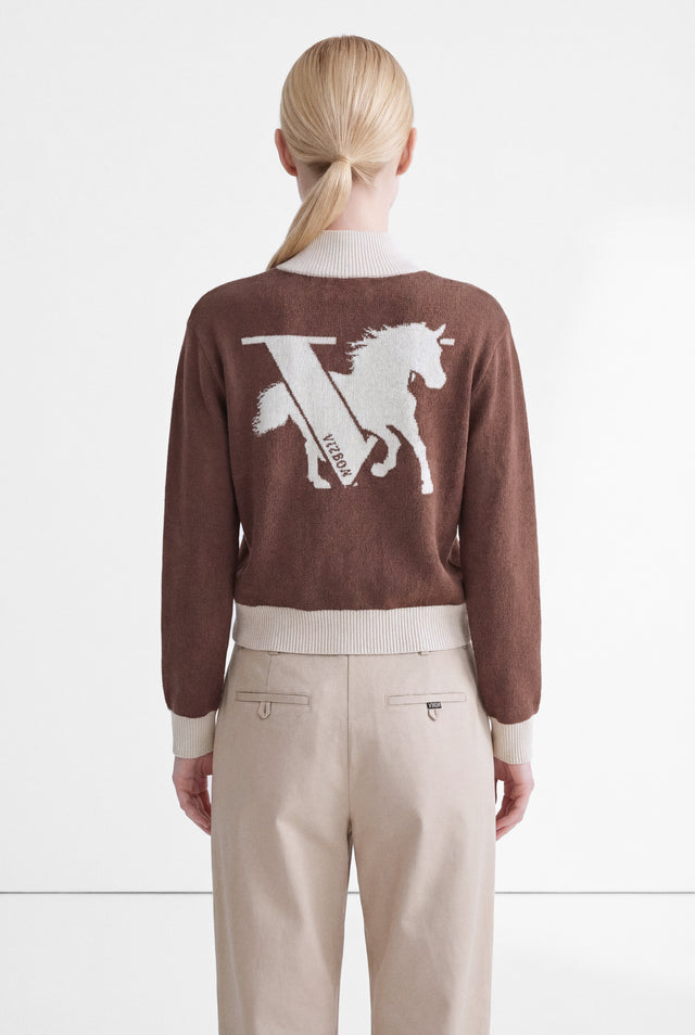 LUNAR HORSE ZIP-UP KNIT