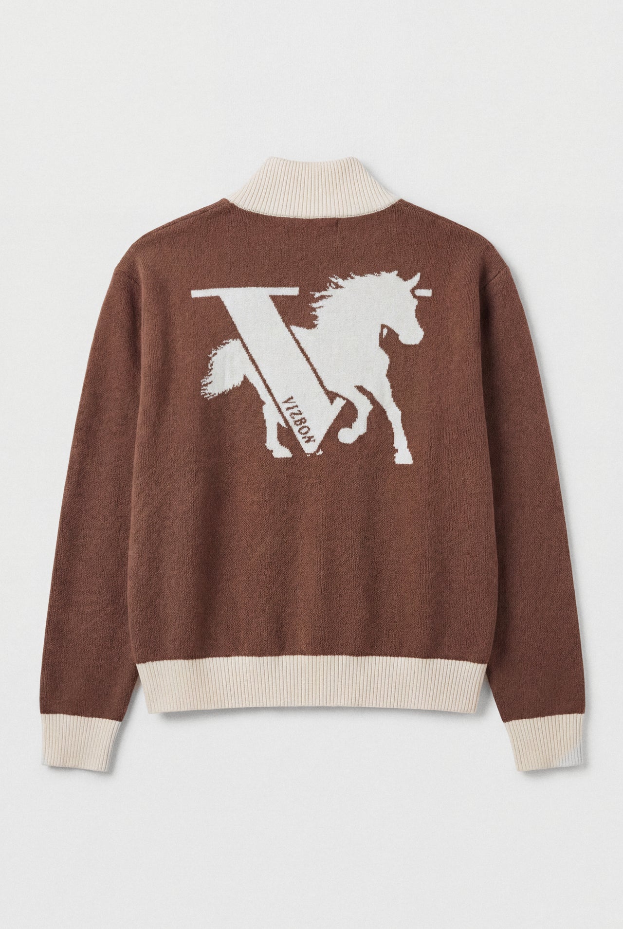LUNAR HORSE ZIP-UP KNIT